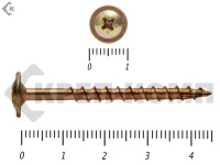 Саморезы с прессшайбой по дереву HIMTEX, Wood-Plate 3.8х45 мм (500 шт)