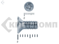 Винт потайной,цинк DIN965 4х 8 (100шт)