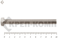 Болты с полной резьбой, нержавеющие DIN933 А2 12х100 "МОСКРЕП" (25шт)