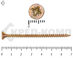 Саморез желтый цинк POZY 4х70 Фасовка (250шт) – фото