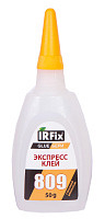 Клей этилцианоакрилатный экспресс 50гр, GLUE-БЕРИ 809, IRFIX (1шт)