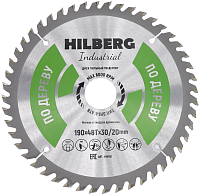 Диск 190*30/20*48Т, пильный по дереву Hilberg Industrial (1 шт)