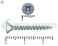 Саморез белый цинк POZY 3,5х25 (15000шт)