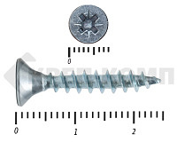 Саморез белый цинк POZY 4х25 (150шт)