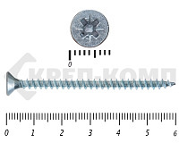 Саморез белый цинк POZY 4х60 (4000шт)