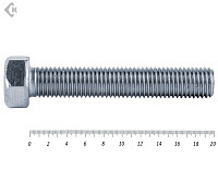 Болт полная резьба, цинк DIN933 10х200 пр.5,8 (25кг/224)