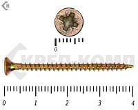 Саморез желтый цинк POZY  3х40 Фасовка (1000шт)